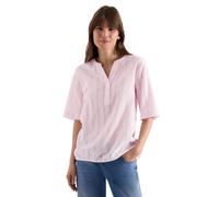 Bluse mit Split Neck und Streifen