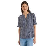 Cecil Damen Bluse mit Split Neck und Streifen