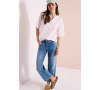 Shirtbluse CECIL, Damen, Gr. XL (44), light blush rose, Web, 100% Baumwolle, gestreift, klassisch normal, Rundhals, abgesteppt, Blusen, aus reiner Baumwolle (19896350-XL) light blush rose