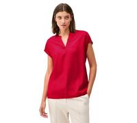 Cecil Damen Blusenshirt B345612 Unifarbe Rot Größe S