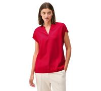 CECIL Damen B345612 Blusenshirt in Unifarbe, Glazed Apple Red, XL