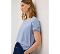 Cecil Damen Blusenshirt in Unifarbe in Blau, Gr: XXL