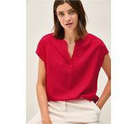 CECIL Damen B345612 Blusenshirt in Unifarbe, Glazed Apple Red, XS