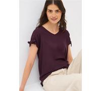 CECIL Damen 3412064 Blusenshirt in Unifarbe, Mulberry red, XX-Large