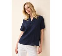 CECIL Damen B345828 Blusenshirt mit Struktur, Urban Navy Blue, XS