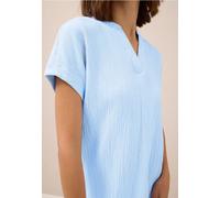 Cecil - Blusenshirt mit Struktur blau - Gr. - XS
