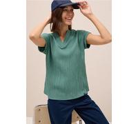 Cecil Damen Blusenshirt mit Struktur in Grün, Gr: S