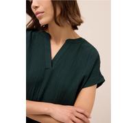 CECIL Damen 3412045 Blusenshirt mit Struktur, Ink Green, Small