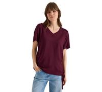 Cecil Damen Blusenshirt mit V-Neck und Knoten in Rot, Gr: M