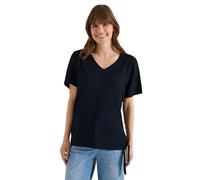 Blusenshirt mit V-Neck und Knoten