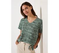 Cecil Damen Blusenshirt mit Zebra Print in Grün, Gr: XS