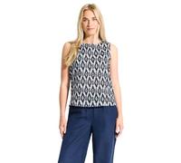 Cecil Damen Blusentop B344633 mit Print – Vanilleweiß, Größe L