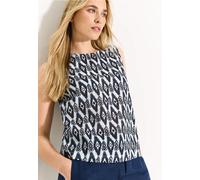 CECIL Damen B344633 Blusentop mit Print, Vanilla White, Large