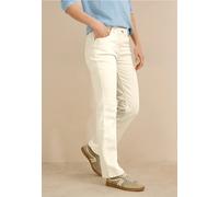 Cecil Damen Bootcut Jeans in Beige, Gr: 36