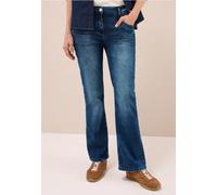 Cecil Damen Bootcut Jeans in Blau, Gr: 28