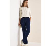 Slim-fit-Jeans CECIL, Damen, Gr. 36, Länge 30, rinsed wash, Jeans, 98% Baumwolle, 2% Elasthan, unifarben, lang, Jeans, High Waist (70558919-36) rinsed wash