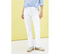 Cecil Damen Bootcut Jeans in Weiß, Gr: 30