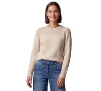 Bouclé-Mix Pullover mit Rundhals