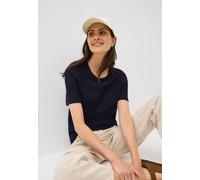 CECIL Damen 3227048 Bouclé Slub Shirt, urban Dark Blue, L