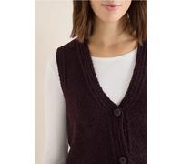 Cecil Damen Bouclé Weste in Rot, Gr: XS