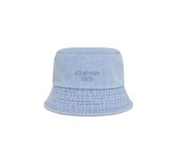 Cecil Damen Bucket Hat aus Denim mit Wording in Blau, Gr: One size