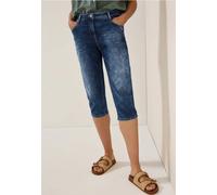 Cecil Damen Capri Jeans in Blau, Gr: 28