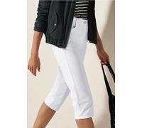Cecil Damen Capri Jeans in Weiß, Gr: 34