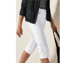 Cecil Damen Capri Jeans in Weiß, Gr: 36