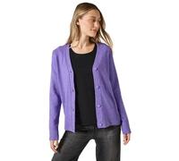 CECIL Damen B253799 Cardigan Mit Knopfleiste, Lilac Melange, XXL EU