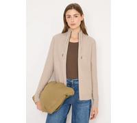 Cecil Damen Cardigan mit Stehkragen in Beige, Gr: S