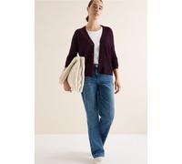 Cecil Cardigan Damen mit Strukturdetail V-Ausschnitt Eggplant-Rot Größe XXL