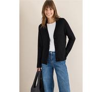 Cecil Damen Cardigan mit Strukturdetail in Schwarz, Gr: XXL