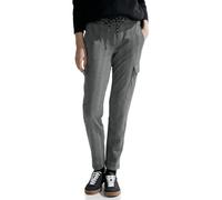 Cargohose CECIL "Style Tracey" Gr. XL (44), Länge 28, schwarz (black) Damen Hosen Stoffhosen (10388721-XL)