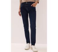 Cecil Damen Casual Fit Rinsed Jeans in Blau, Gr: 30