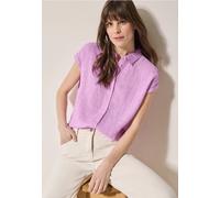 Cecil Damen Chambray Leinenbluse in Pink, Gr: XS