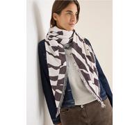 CECIL Damen 5706541 Chenille Dreieckstuch, Eggplant red, Regular