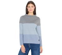 Cecil Damen Colorblock Jacquard Shirt in Blau, Gr: M