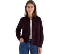 Hemdbluse CECIL, Damen, Gr. XL (44), eggplant rot, Web, Obermaterial: 100% Baumwolle, regular fit hüftlang, 1-Knopf-Manschette, Blusen Hemdbluse (30652835-XL)