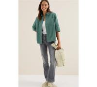 CECIL Damen 3412038 Cord Hemdbluse, Jewel Green, XX-Large