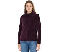 CECIL Damen Cord-Shirt Langarm mit großem Kragen, eggplant rot, Gr. XL (44)