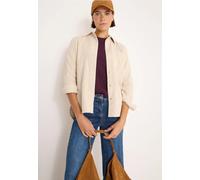 Cecil Damen Cordhemdbluse in Beige, Gr: XL