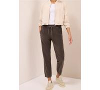 Cordhose CECIL "Style Tracey", Damen, Gr. XXL (46), Länge 28, misty taupe, Web, Obermaterial: 98% Baumwolle, 2% Elasthan. Futter: 100% Baumwolle, unifarben, casual, regular fit knöchelfrei, Hosen, mit