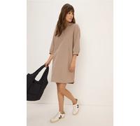 Cordkleid CECIL, Damen, Gr. M (40), N-Gr, natural taupe, Cord, Obermaterial: 100% Baumwolle, unifarben, casual, knieumspielend, 3/4-Ärmel mit Knopf,Ärmel mit Ärmelschlitz, Kleider, aus reiner Baumwoll