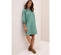 Midikleid CECIL, Damen, Gr. S (38), US-Größen, grün (jewel grün), Web, 100% Baumwolle, unifarben, normal knielang, V-Ausschnitt, Bündchen, Kleider, in Unifarbe (50985704-S) jewel grün