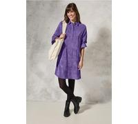Cecil Damen Cordkleid in Unifarbe in Lila, Gr: XS