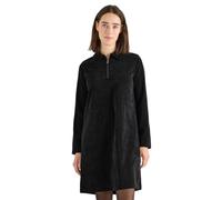 Midikleid CECIL, Damen, Gr. L (42), US-Größen, schwarz, Stoff, 85% Polyester, 12% Nylon, 3% Elasthan, unifarben, normal knielang, V-Ausschnitt, abgesteppt, Kleider (39498749-L) schwarz