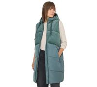 Steppweste CECIL, Damen, Gr. L (42), ice hill grün, Web, Obermaterial: 100% Polyester; Obermaterial oberer Teil und Kapuze: 100% Baumwolle; Futter: 100% Polyester; Füllung: 100% Polyester, unifarben, 