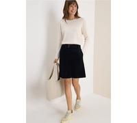 Cordrock CECIL, Damen, Gr. 30, blau (urban dunkelblau), Cord, 90% Polyester, 9% Nylon, 1% Elasthan, unifarben, normal mini, Röcke, in Cord-Optik (74422943-30) urban dunkelblau