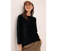 CECIL Damen 3228110 Cordshirt in Unifarbe, Ink Green, Medium