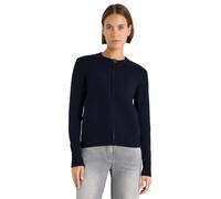 Cardigan CECIL, Damen, Gr. L (42), urban dunkelblau, Feinstrick, 37% Baumwolle, 34% Polyacryl, 26% Polyester, 3% Elasthan, unifarben, comfort fit normal, Rundhals, Bündchen, Strickjacken, im angenehme